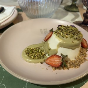 Panna Cotta de Pistacho