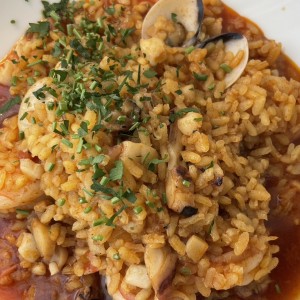 Arroz meloso con mariscos (espectacular!)