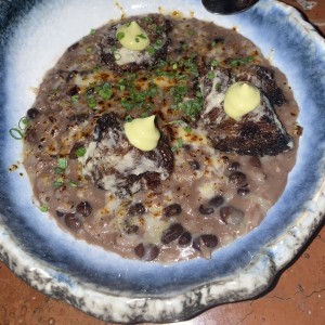 Rissotto de frijoles negros y Short Rib