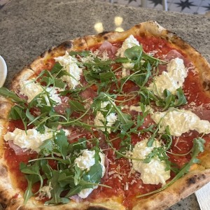 Pizzas Rojas - Speck e Stracciatella