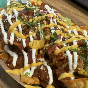 Nachos con pollo