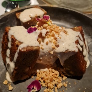 Brownie con helado