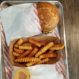 Hamburguesa Crispy Onion Triple Carne