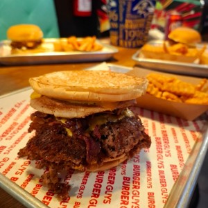 Combo bacon cheese patty melt