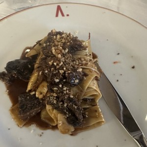 Brisket con pasta 