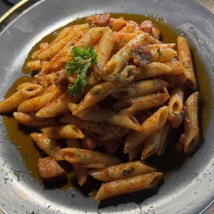 Penne A?ll amatriciana