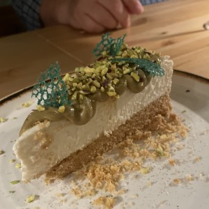 Cheesecake con pistacho