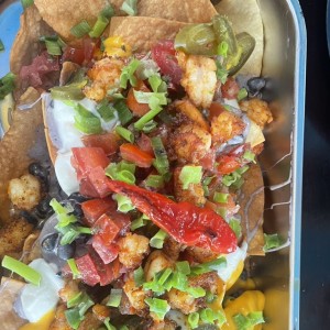 Nachos de camarones 