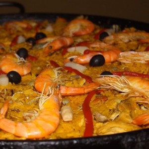 Paella de mariscos 