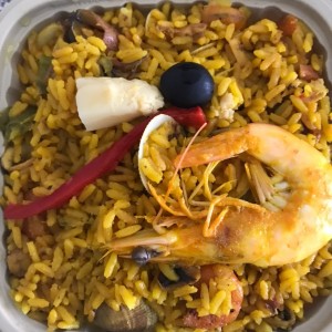 Paella Marinera (Solo Mariscos)