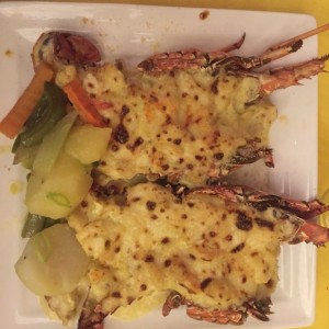 Langosta gratinada