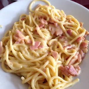 Espaguetti a la carbonara