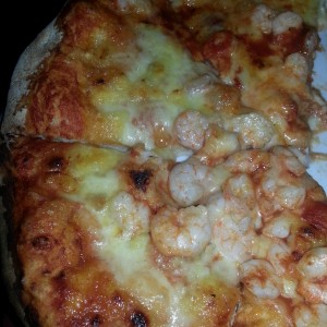 pizza de camarones