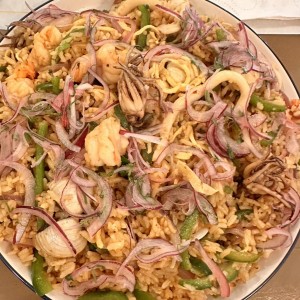 Arroz chaufa de marisco 