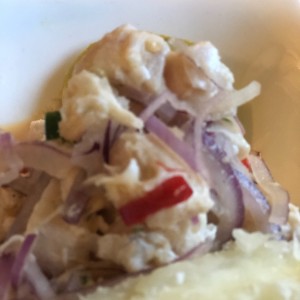 ceviche de corvina 