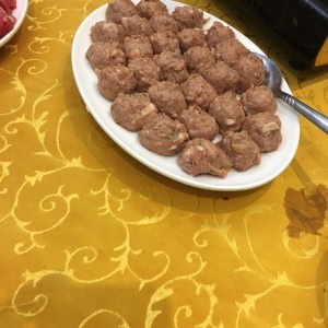 bolitas de carne para hotpot