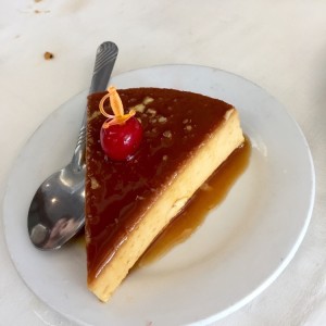 flan de almendras