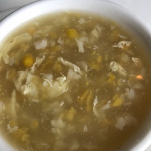 sopa de maiz con pollo