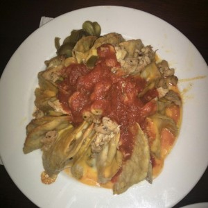 Nachos de pollo.