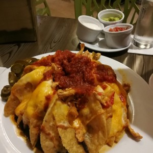 super nachos de pollo