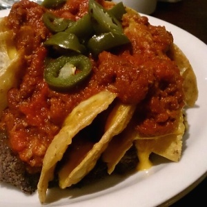 Mini nachos de carne