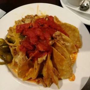 nachos de pollo