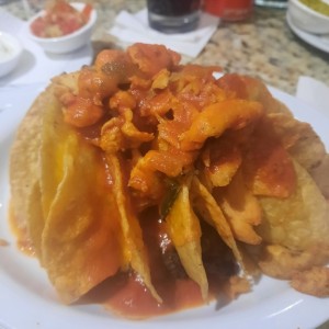 Nachos con pollo