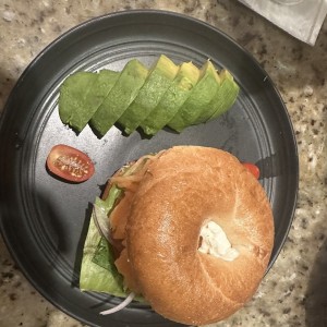 Bagel de salmon