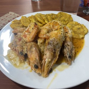 Langostinos con patacones