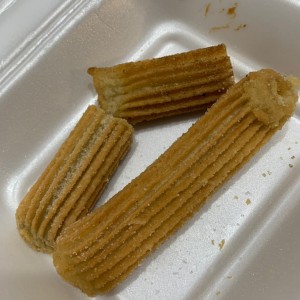 Los Churros rellenos para llevar casi no llegan a casa. 