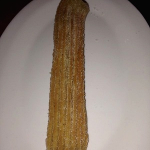 Churro relleno de manjar de Manzana