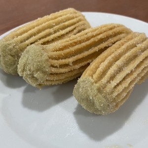 Churros de pistacho