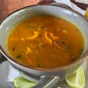 Entradas - Sopa de Mariscos