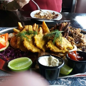 Bandeja de mariscos. Estaba rica.