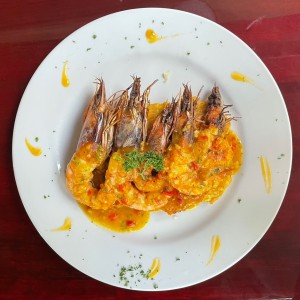 Mariscos - Langostinos al Ajillo