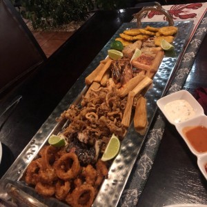 bandeja de mariscos