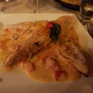 pollo relleno camarones 