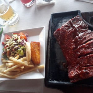 costillas de cerdo BBQ