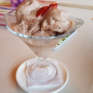 Helado de chocolate