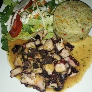 Pulpo al ajillo 