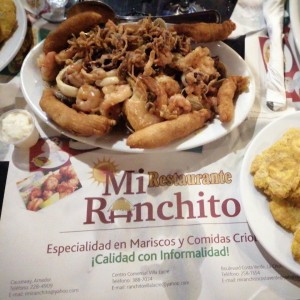 mixta de mariscos al ajillo 