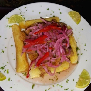 Ceviche frito! Delicioso 