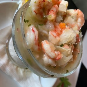 ceviche de camarones 