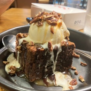 Brownie con helado