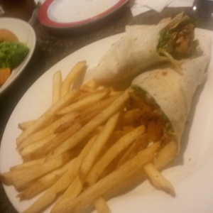 Bbq chicken wrap