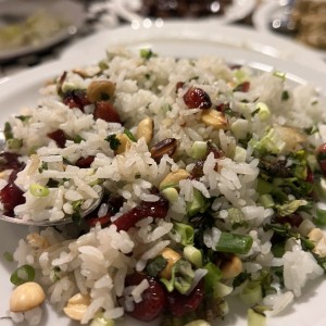 Arroz con Mani y arandanos