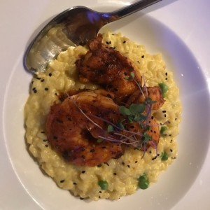 Risotto de langostinos