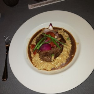 Risotto de lomo saltado