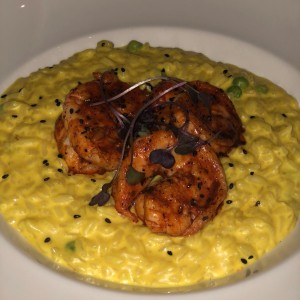 Risotto de langostinos