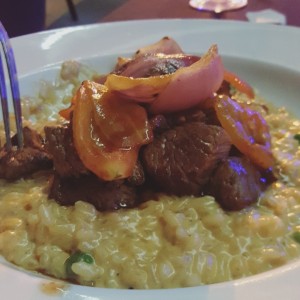 Risotto de lomo saltado